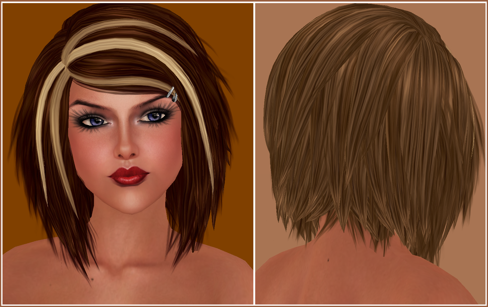 The next new hairstyle is called Penny . This is a short cut pinned on  title=